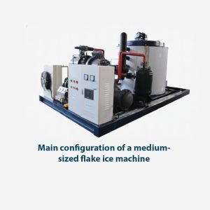 Main configuration of a medium-sized flake ice machine