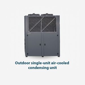 Outdoor single-unit air-cooled condensing unit