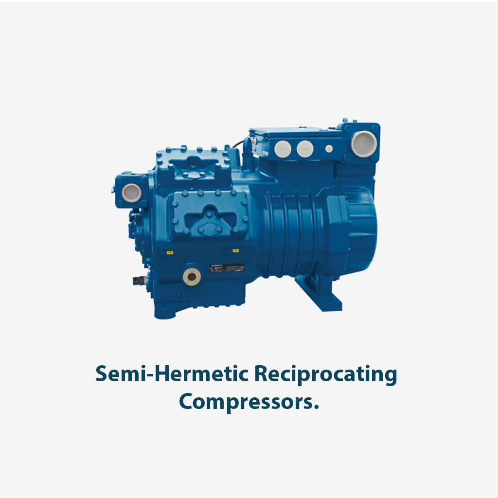 SHP Series Semi-Hermetic Reciprocating Compressors.